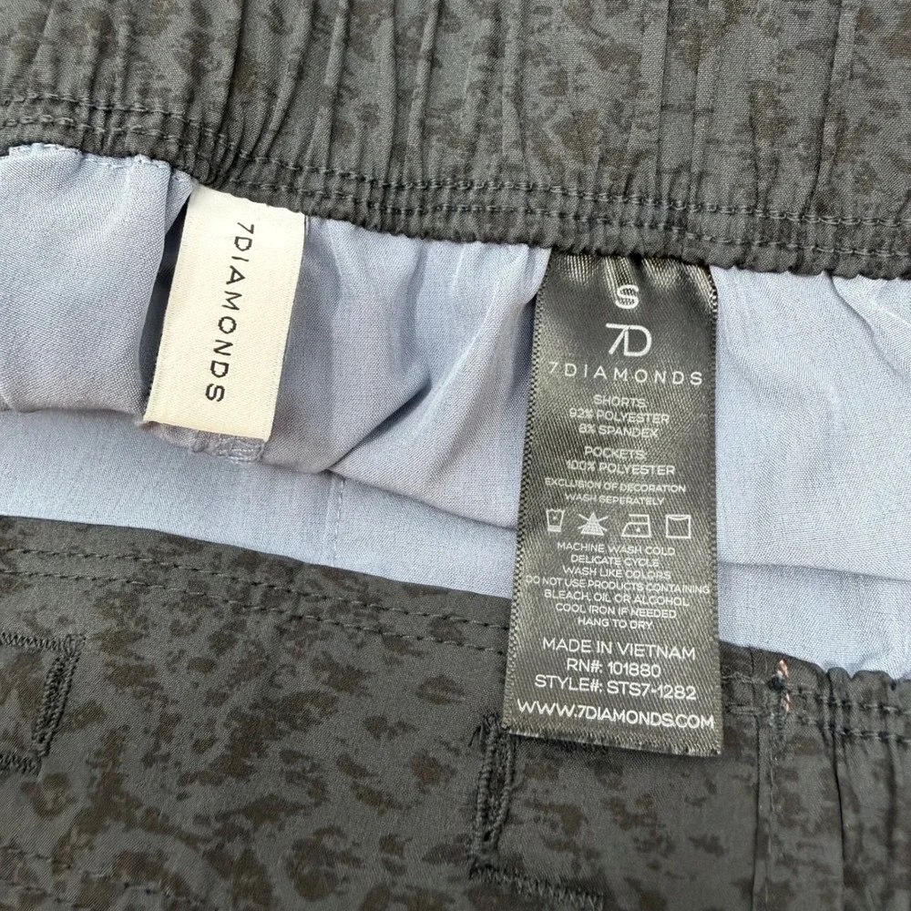 7Diamonds Mens Small 7 Core Active Short Blue Grey STS7-1282 NEW